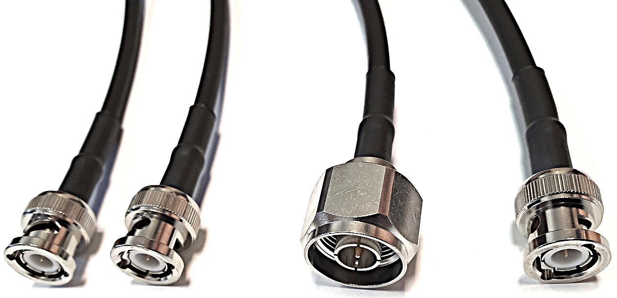 Antenna Cable kit for Repeaters with BNC and N-connector to Duplexer with BNC-connector, 50cm