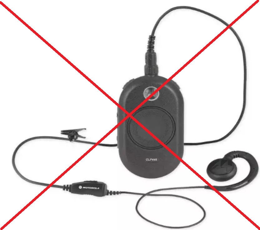 Motorola CLP No Charger with earpiece w/ptt and battery, No longer available from Motorola.